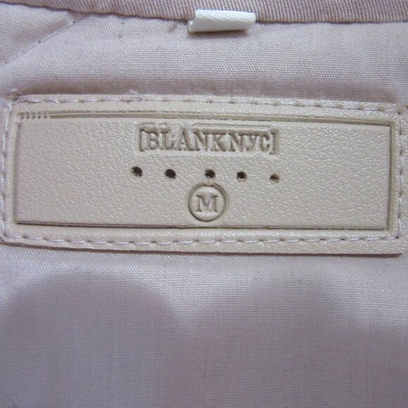 BLANK NYC Muted Pink Quilted Women's M Snap Closure Pockets Jacket - Picture 3 of 4